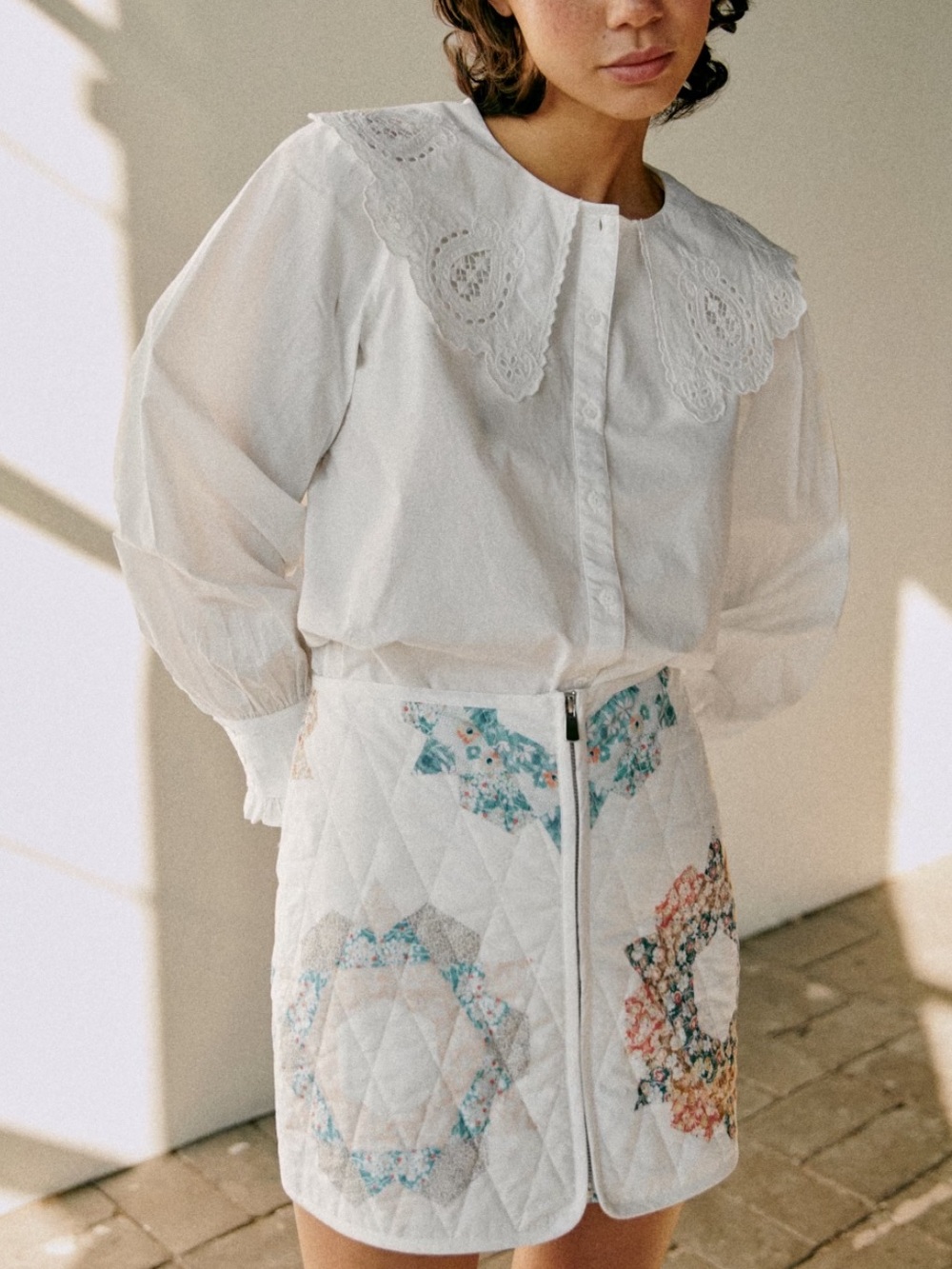 Sezane Fox Skirt x SEA collection